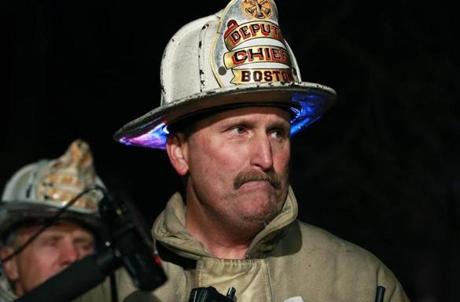 Deputy Fire Chief Joe Finn spoke to reporters after the fatal fire.
