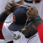 David Ortiz received two rings at Thursday’s ceremony, one for the World Series championship and the other for his World Series MVP award.