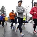 A group of runners associated with the Boston College Campus School trained to run the Boston Marathon route, but they won’t be running on Marathon day as they have done in the past.