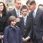 Mayor Martin J. Walsh expressed condolences to Denise and Bill Richard and their children Jane and Henry for the loss of 8-year-old Martin Richard last year.