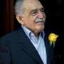 Nobel laureate Gabriel Garcia Marquez outside his home in Mexico City on his 87th birthday in March.