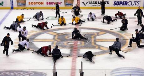 The Bruins have had four days off to prepare for their playoff opener vs. Detroit.
