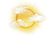 Partly sunny; cooler