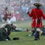 The Battle of LExington was reenacted early Monday.
