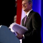 Massachusetts Republican Candidate for Governor Charlie Baker said he would be comfortable with a bill that would raise the state’s minimum wage from $8 an hour to $10.50 an hour by the middle of 2016. 