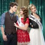 From left: Gregg Sulkin as Liam, Katie Stevens as Karma, and Rita Volk as Amy in MTV’s “Faking It.”