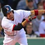 Shane Victorino was back on the field at Fenway for the first time since the home-opening ring ceremony April 4. 