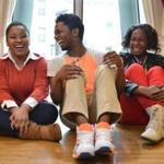Ashley Herbert (left) of Roxbury, Trinidad Ram-kissoon of Boston, and Dinia Clairveaux of Hyde Park will speak in the national finals of the August Wilson Monologue Competition in New York May 5.