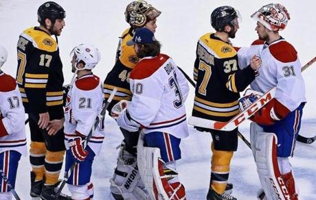 
Milan Lucic had a goal and two assists in the Bruins’ series vs. Montreal.  

