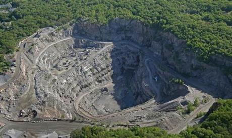 A West Roxbury quarry has generated complaints from neighbors upset about a series of loud blasts, dust and rumbling trucks.
