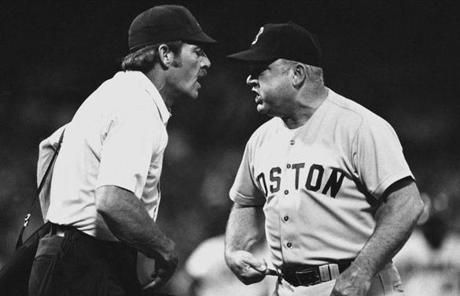 Zimmer argued with home plate umpire Terry Cooney in Anaheim July 10, 1979

