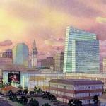 An artist rendering of part of a proposed casino complex in Springfield.