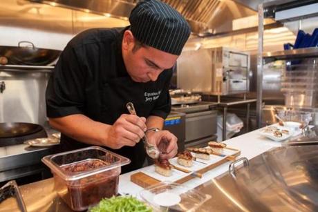 Executive chef  Jerry Marano will serve Asian- and North African- inspired small dishes. 

