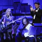 Melissa Etheridge and Keith Lockhart at the inaugural Berklee Night at the Pops, which highlighted talent from the Boston music school.