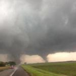 Two tornadoes touched down in rural northeastern Nebraska Monday afternoon.