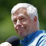 Mike Michaud spoke at a rally following Maine?s biggest gay pride parade.