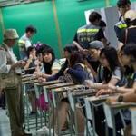 People voted Sunday during an unofficial referendum on democratic reform in Hong Kong.