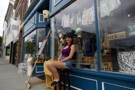 Stella Corso said her shop, Pale Circus, is holding its own, but she recently took a job as a bartender to be on the safe side.
