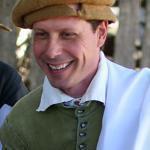 Left: Reporter Ethan Gilsdorf in character at Plimoth Plantation. Top: 17th-century wedding day re-enactment. 