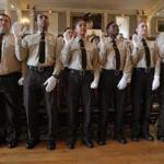 EMT academy graduates took their oath. 