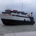 The casino boat Escapade, with 123 people aboard, was grounded off the coast of Tybee Island, Ga.