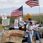Protesters on both sides of the immigration issue showed up at a detention facility in Oracle, Ariz., after a local sheriff spread the word a busload of kids was on its way.