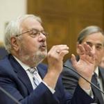 Former US Representative Barney Frank spoke at a Financial Services committee hearing. 