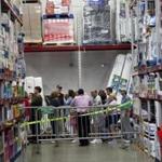 A line of fans waited to meet Hillary Clinton during her book signing at the Seekonk Sam?s Club Saturday afternoon.