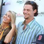 Clay Buchholz, with wife Lindsay at the second annual Buchholz Bowl, wished his former Red Sox teammates well.