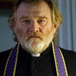 Brendan Gleeson (top and far left, with Chris O?Dowd) as Father James in ?Calvary.? Above: director John Michael McDonagh.