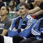 Kevin Love (center) averaged 26.1 points and 12.5 rebounds last season.