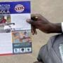 A flier on the disease was given out at the airport in Lagos, Nigeria.