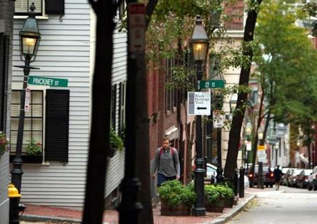 ?The plaintiffs seek to prohibit the City [of Boston] from reconstructing or altering the sidewalks and streetscape in the historic district using historically inappropriate materials and designs,? the Beacon Hill Civic Association said in the complaint.

