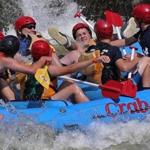 Rafters enjoyed white water during a trip on the Deerfield River.
