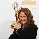 Actress Melissa Leo in 2013 with her Emmy award for FX's series 