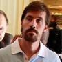 James Foley was met by fellow journalists after his release by the Libyan government in May 2011. He had been jailed, along with two other journalists, for 44 days.