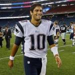 Patriots fans know a lot more about second-round draft pick Jimmy Garoppolo now than they did when they watched him get selected on ESPN a few months ago. (Photo by Jim Rogash/Getty Images)