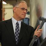 Fred Hochberg, chairman of the Export-Import Bank, inspected a bicycle frame at Parlee, a Beverly company that benefits from bank programs.
