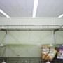 Many Market Basket stores, like this one in Somerville, have empty shelves.