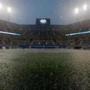Rain fell on the Arthur Ashe Stadium during the US Open on Sunday.