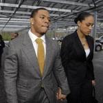 Video showing Ray Rice, left, striking his wife, Janay, emerged Sunday and led to Rice being released by the Baltimore Ravens.
