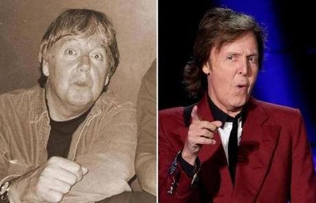 Herb Van Dam still bears a resemblance to Paul McCartney(below)
, whom he was mistaken for by a crowd of screaming Beatles fans in September 1964.
The show at Boston Garden lasted two hours, but the Beatles appeared for only 30 minutes. The performance was on Sept. 12, 1964, 50 years ago this weekend.  The Beatles were touring the United States as their records were topping all the music charts.
