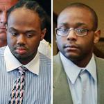 Alexander Gallet (left), Yamiley Mathurin (center), and Michel St. Jean (far right) were sentenced in the killing of pizza delivery man Richel Nova.