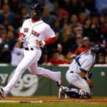 Rusney Castillo scored in the seventh inning against the Tampa Bay Rays at Fenway Park. 