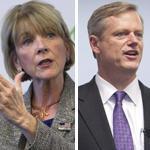 Martha Coakley and Charlie Baker spoke at a forum in Microsoft?s Cambridge office. 