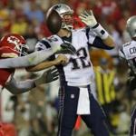 Chiefs linebacker Tamba Hali forced Tom Brady to fumble in the third quarter, and Kansas City recovered and then scored two plays later.