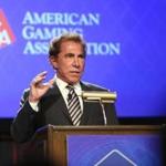Steve Wynn, casino developer and chairman of Wynn Resorts, delivered a keynote at Global Gaming Expo in Las Vegas.
