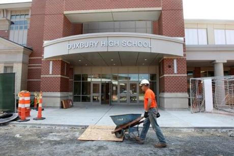 Duxbury spent $128 million on a new high school.
