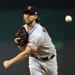 Madison Bumgarner allowed three hits over seven innings against the Royals.