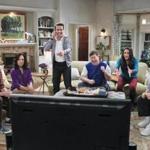 From left: Tyler Ritter, Laurie Metcalf, Joey McIntyre, Jimmy Dunn, Kelen Coleman, and Jack McGee as the title family in ?The McCarthys.?